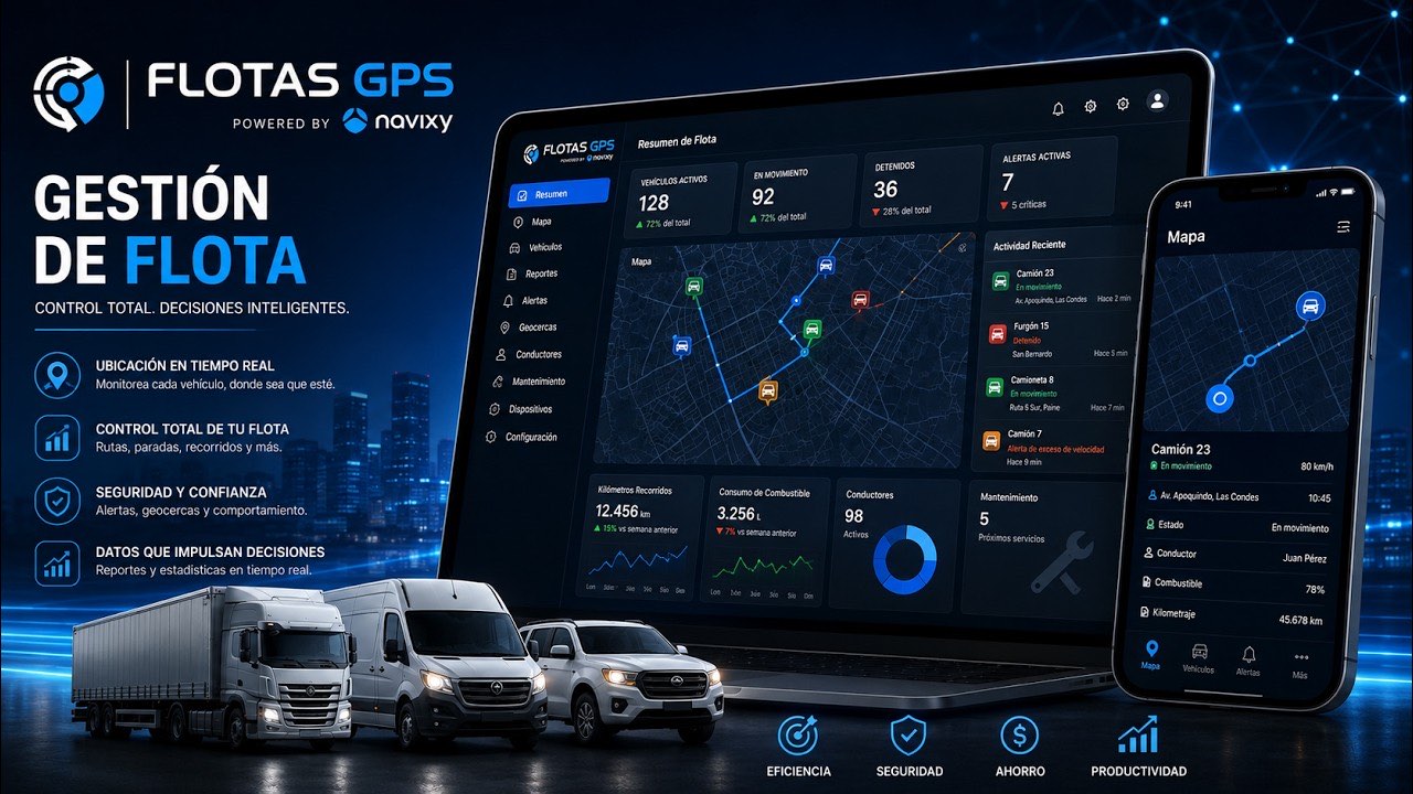 Módulo de gestión de flotas en la plataforma de Flotas GPS